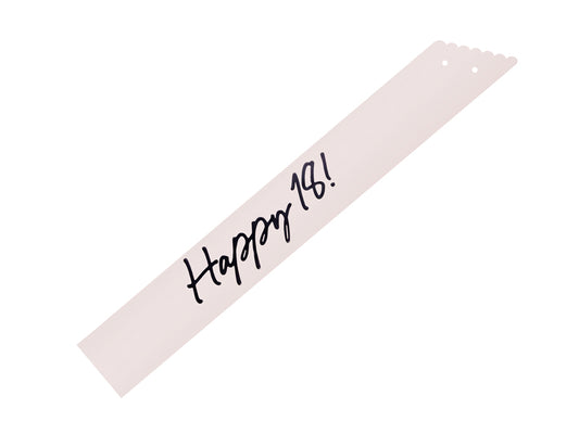 Écharpe Happy 18, crème, 76 cm