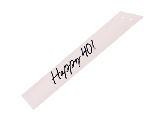 Écharpe Happy 40, crème, 76 cm