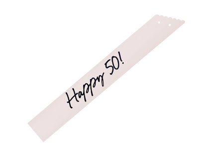 Écharpe Happy 50, crème, 76 cm