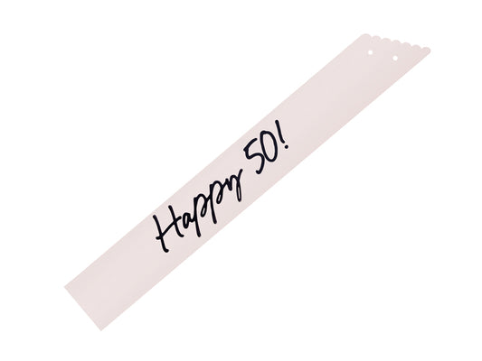 Écharpe Happy 50, crème, 76 cm