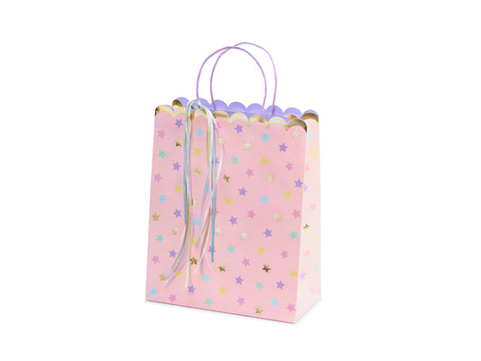 Sacs cadeaux étoiles, assortiment, 26x32x13cm