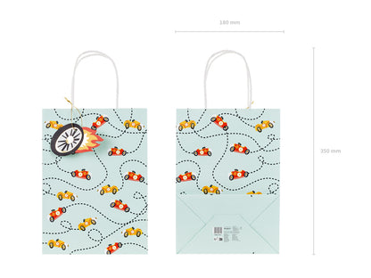 Sac cadeau Cars, 10.5x18x25 cm, mix