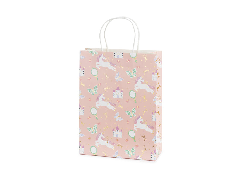 Sac cadeau Licorne, 24 x 10 x 32 cm, assortiment