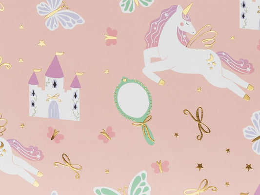 Sac cadeau Licorne, 24 x 10 x 32 cm, assortiment