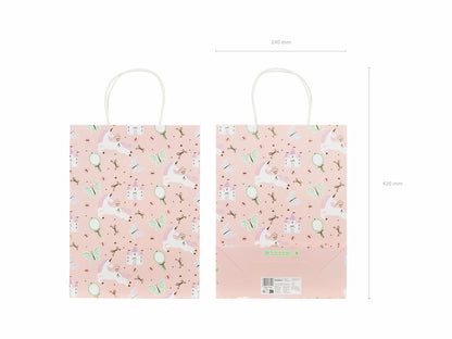 Sac cadeau Licorne, 24 x 10 x 32 cm, assortiment