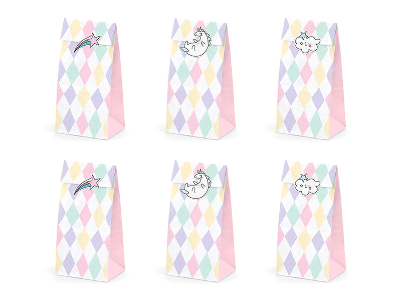 Sachet de friandises Licorne – lot de 6 pièces