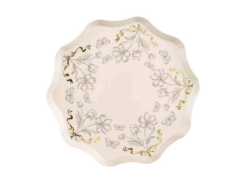 Assiettes Fleurs, 20 cm, multicolore – lot de 6 pièces