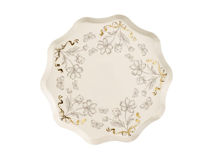 Assiettes Fleurs, 20 cm, multicolore – lot de 6 pièces