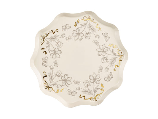 Assiettes Fleurs, 20 cm, multicolore – lot de 6 pièces