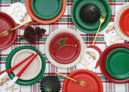 Assiettes en papier, beige, 23 cm – lot de 6 pièces
