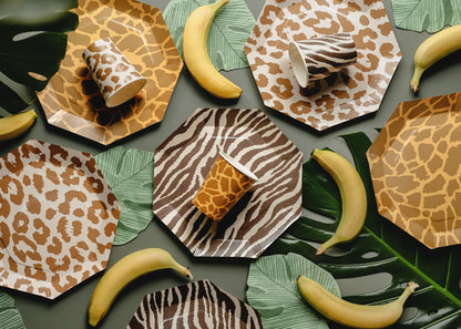 Assiettes Safari à pois 23 cm – Lot de 6