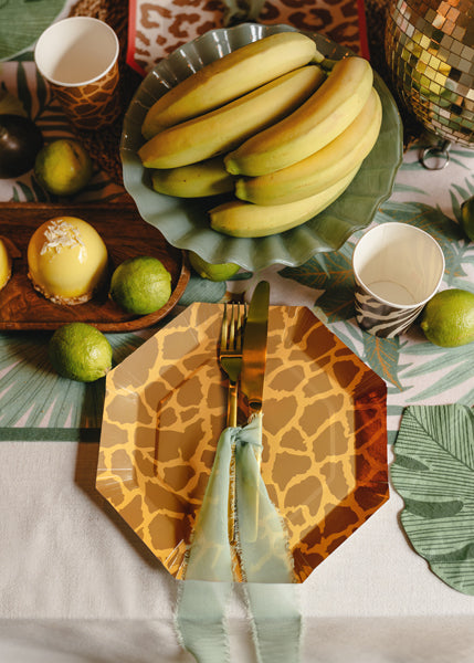 Assiettes Safari à pois 23 cm – Lot de 6