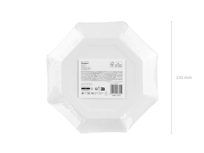 Assiettes Safari à pois 23 cm – Lot de 6