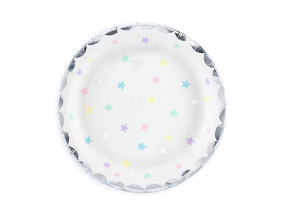 Assiettes Licorne - étoiles, 18 cm – lot de 6 pièces
