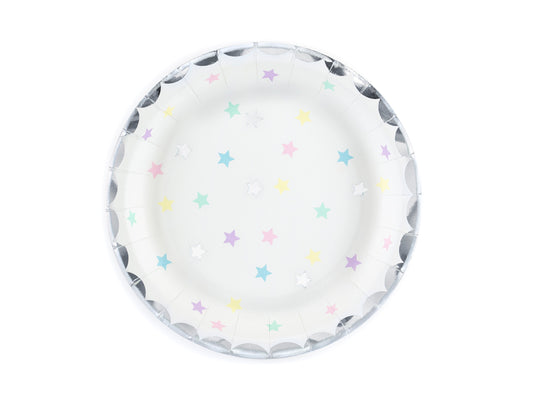 Assiettes Licorne - étoiles, 18 cm – lot de 6 pièces
