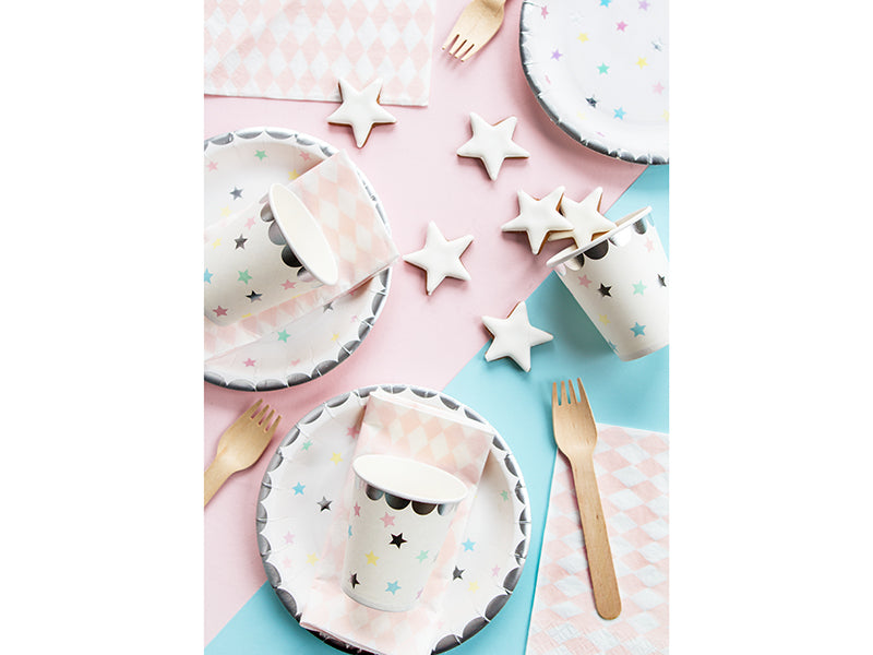 Assiettes Licorne - étoiles, 18 cm – lot de 6 pièces