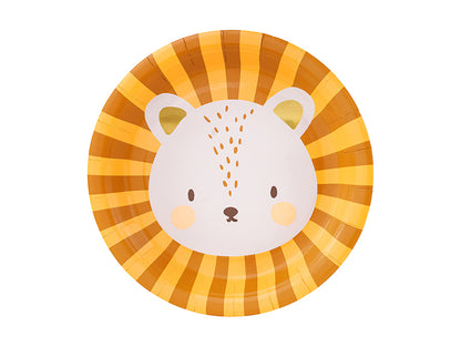 Assiettes lion 18 cm – Lot de 6 – Safari