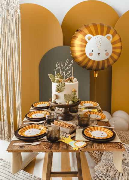 Assiettes lion 18 cm – Lot de 6 – Safari