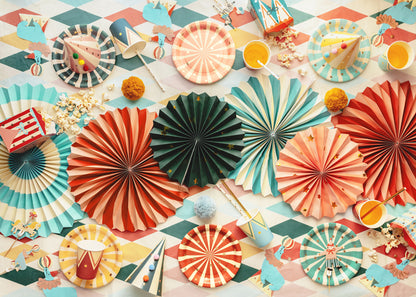 Assiettes rayées Cirque – Lot de 6