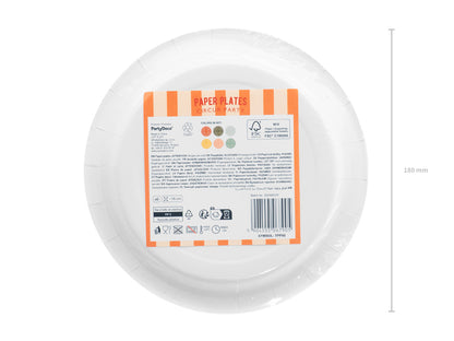 Assiettes rayées Cirque – Lot de 6