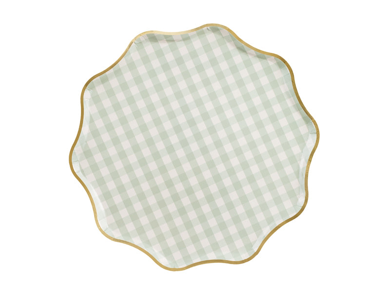 Assiettes à Carreaux, 23 cm, multicolore – lot de 6 pièces