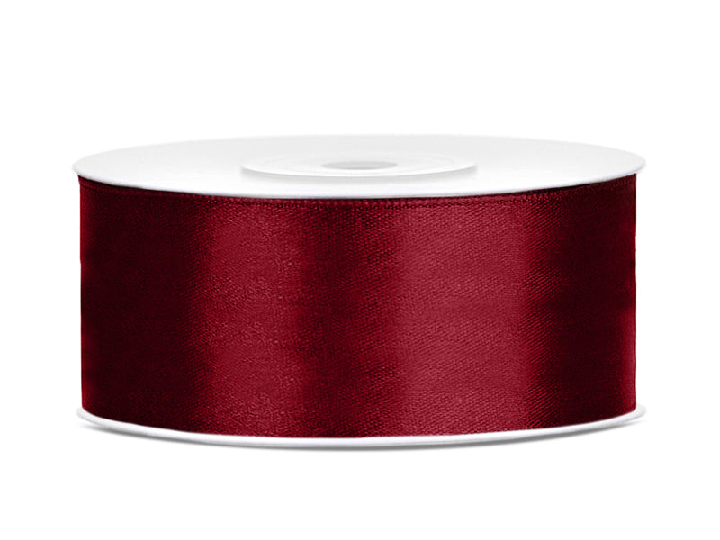 Ruban en satin marron, 25mm/25m