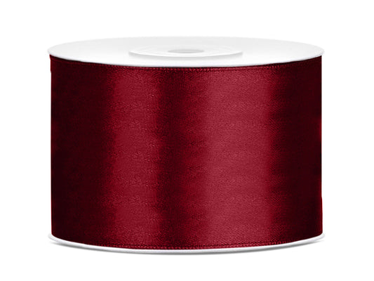 Ruban en satin marron, 50mm/25m