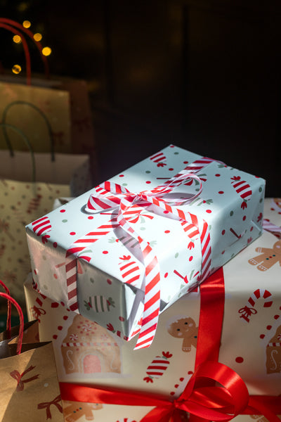 Set de rubans de Noël 1,5-2,5x300 cm, mix de motifs – Lot de 24