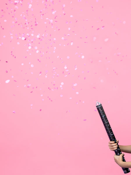Canon à confettis Ready to Pop 60 cm – rose | Gender Reveal