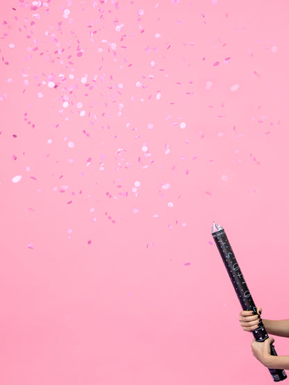Canon à confettis Ready to Pop 60 cm – rose | Gender Reveal