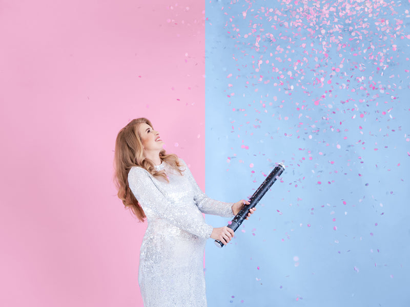 Canon à confettis Ready to Pop 60 cm – rose | Gender Reveal