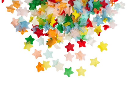Canon à confettis étoiles multicolores – 20 cm
