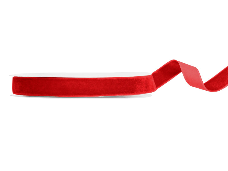Ruban en velours rouge, 15mm/10m