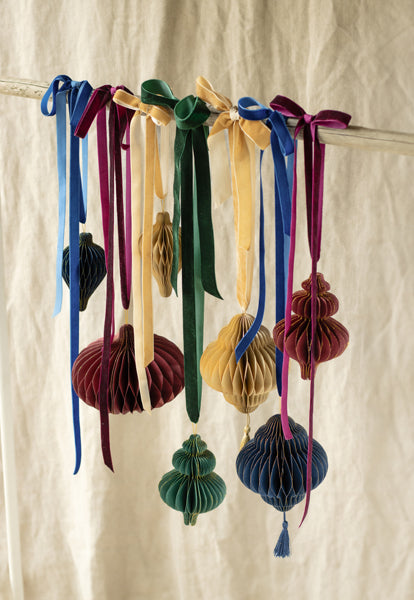 Ruban en velours vert bouteille, 15mm/10m