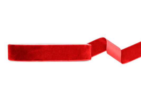 Ruban en velours rouge, 25mm/10m