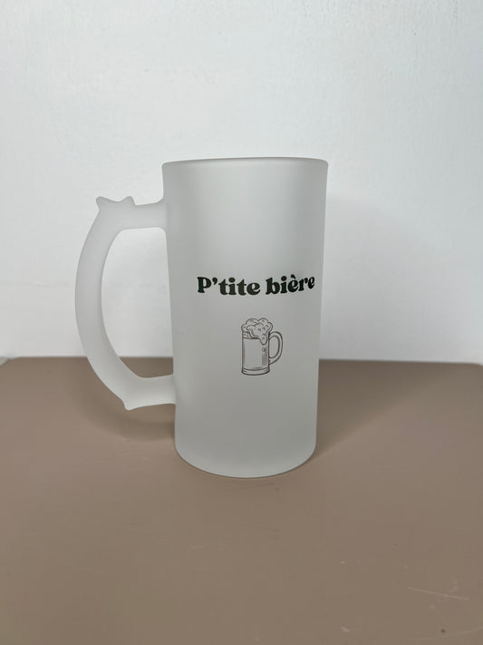 Verre à bière givré