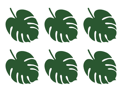 Marque-places feuilles Monstera – Lot de 6