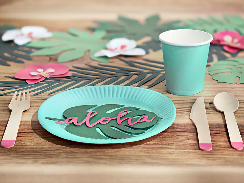 Marque-places feuilles Monstera – Lot de 6