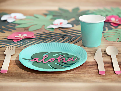 Marque-places feuilles Monstera – Lot de 6