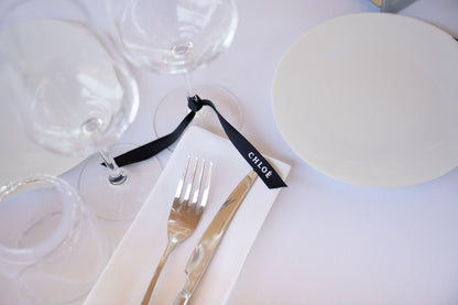 Marque-place ruban satin