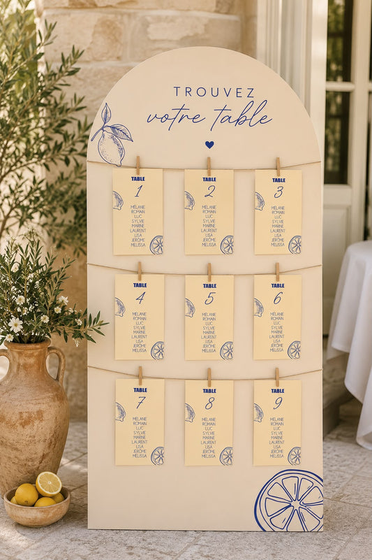 Plan de table - DOLCE VITA