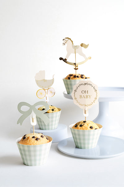Ensemble pour Muffins Oh Baby, multicolore – lot de 6 pièces