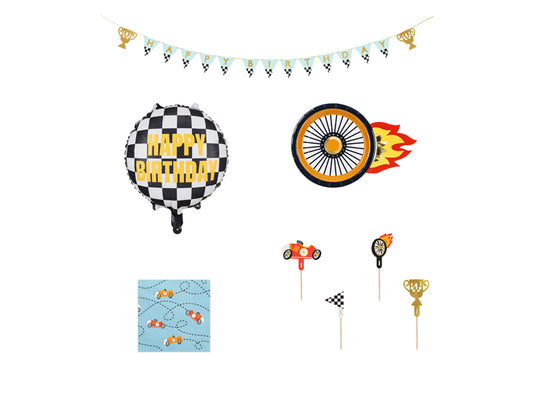 Kit de décoration de fête - Voitures, mix (1 pqt. / 25 pc.)
