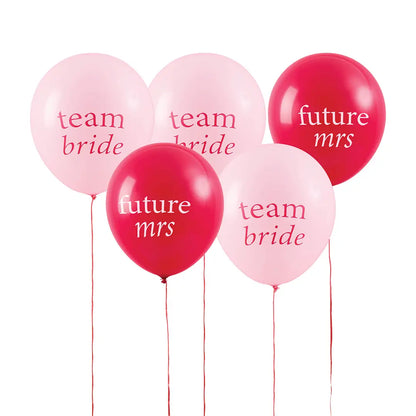 Ballons en latex roses 30 cm pour EVJF - lot de 5