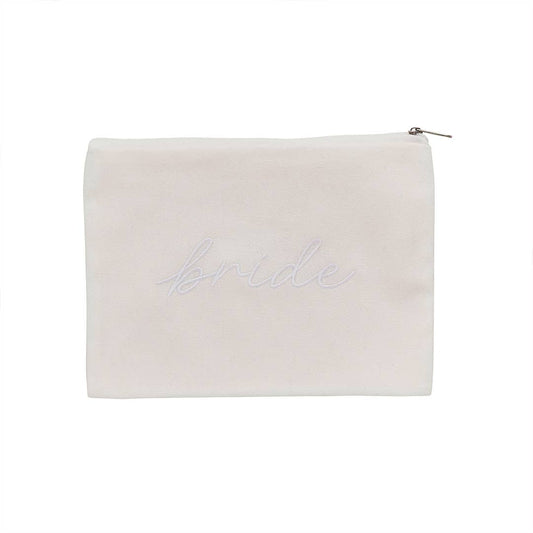 Pochette en coton pour la mariée