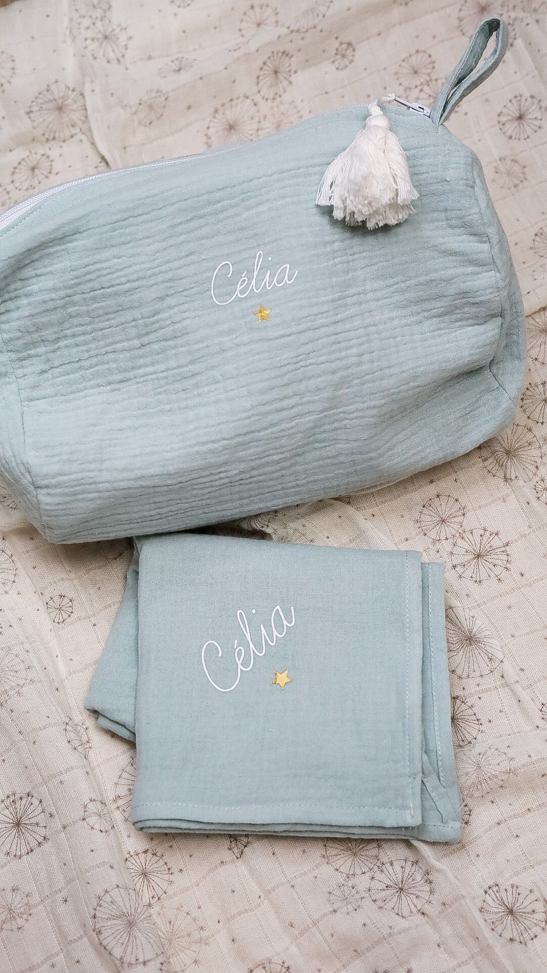 Trousse gaze de coton ou lin - 3 tailles disponibles