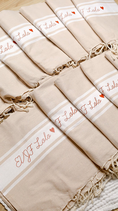 Fouta classique "beige"
