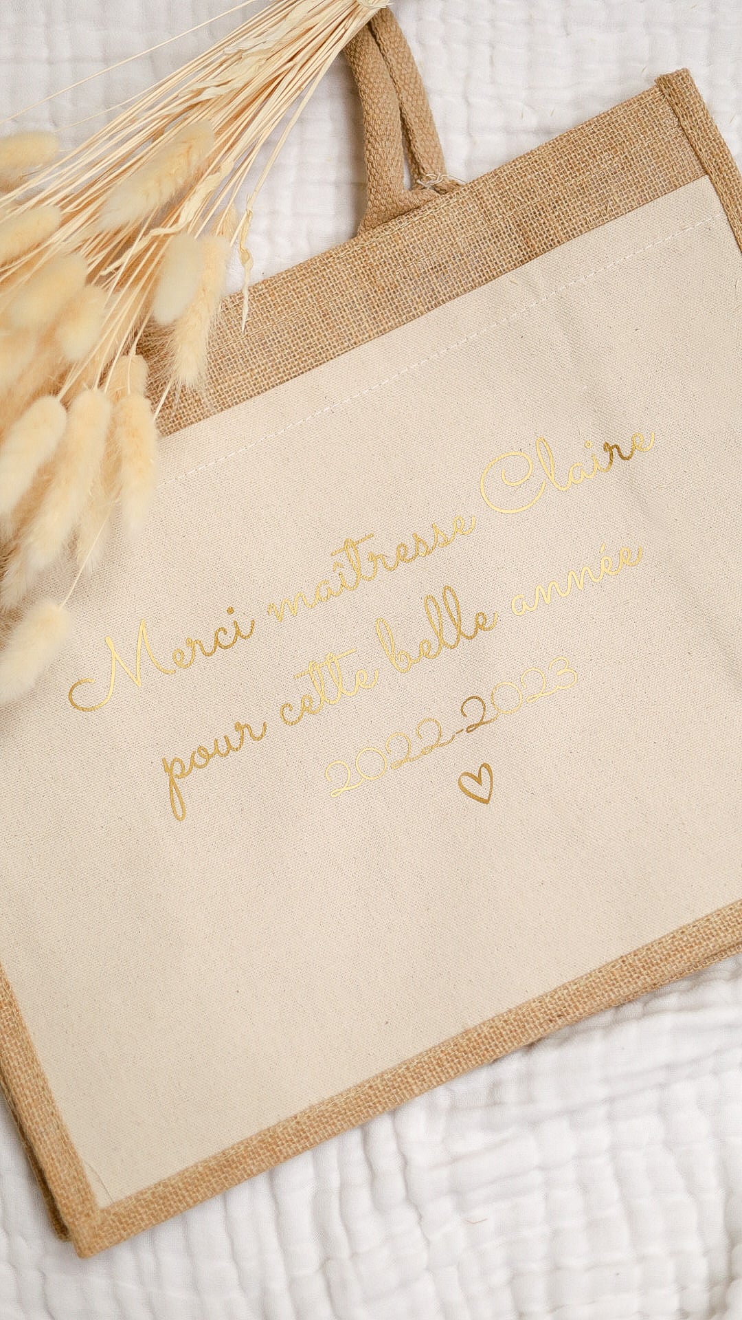 Sac en Jute "A personnaliser"