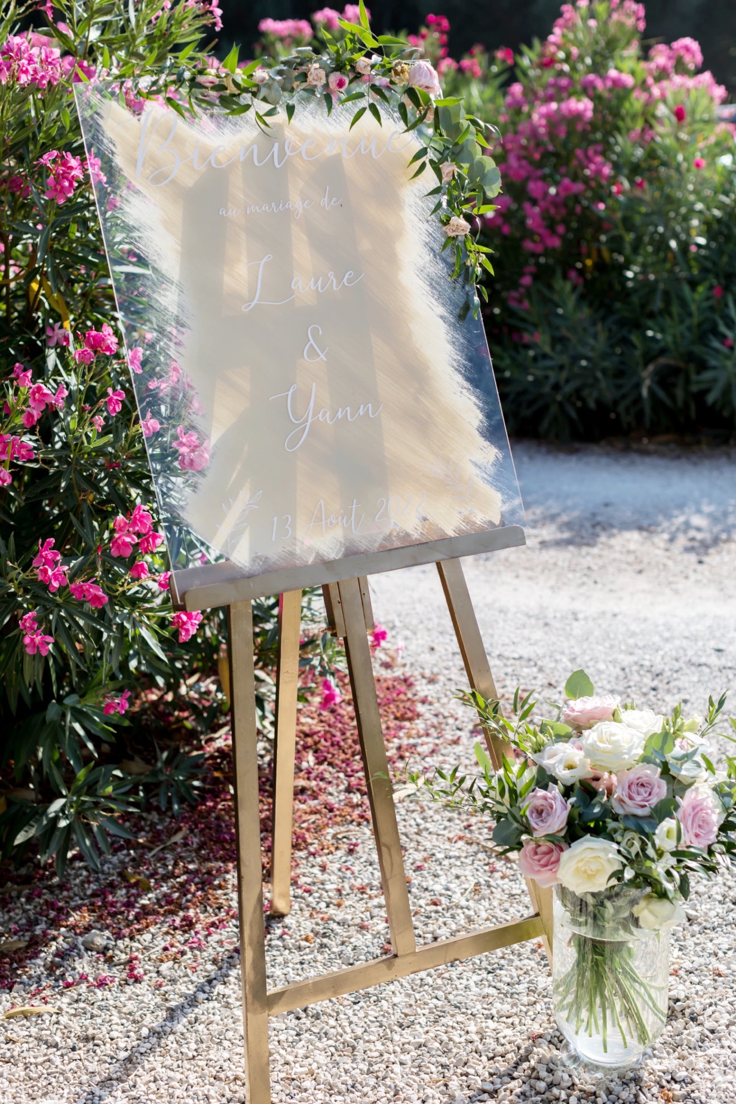 Panneau plexi transparent - Bienvenue