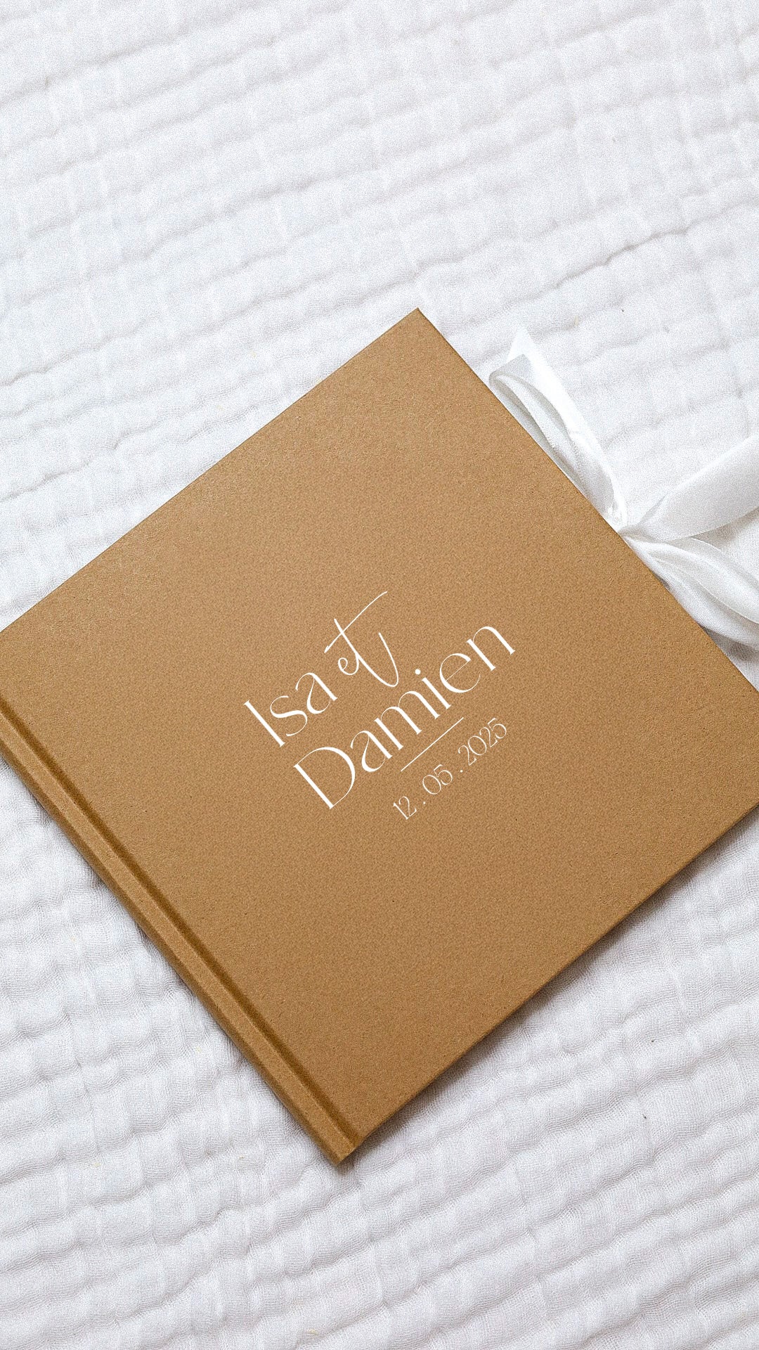 Livre d'or kraft ruban